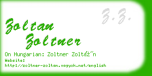 zoltan zoltner business card